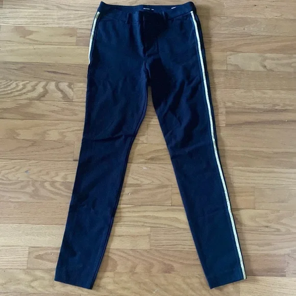 Old Navy | Pants & Jumpsuits | Black Womens Dress Pants With Gold Stripe |  Poshmark